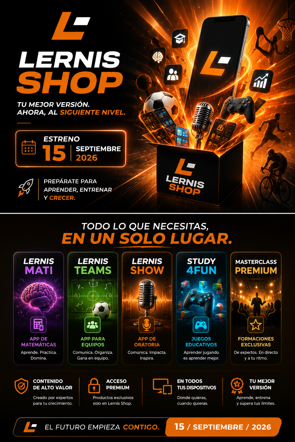 Lernis Shop · Estreno 15 de septiembre 2026